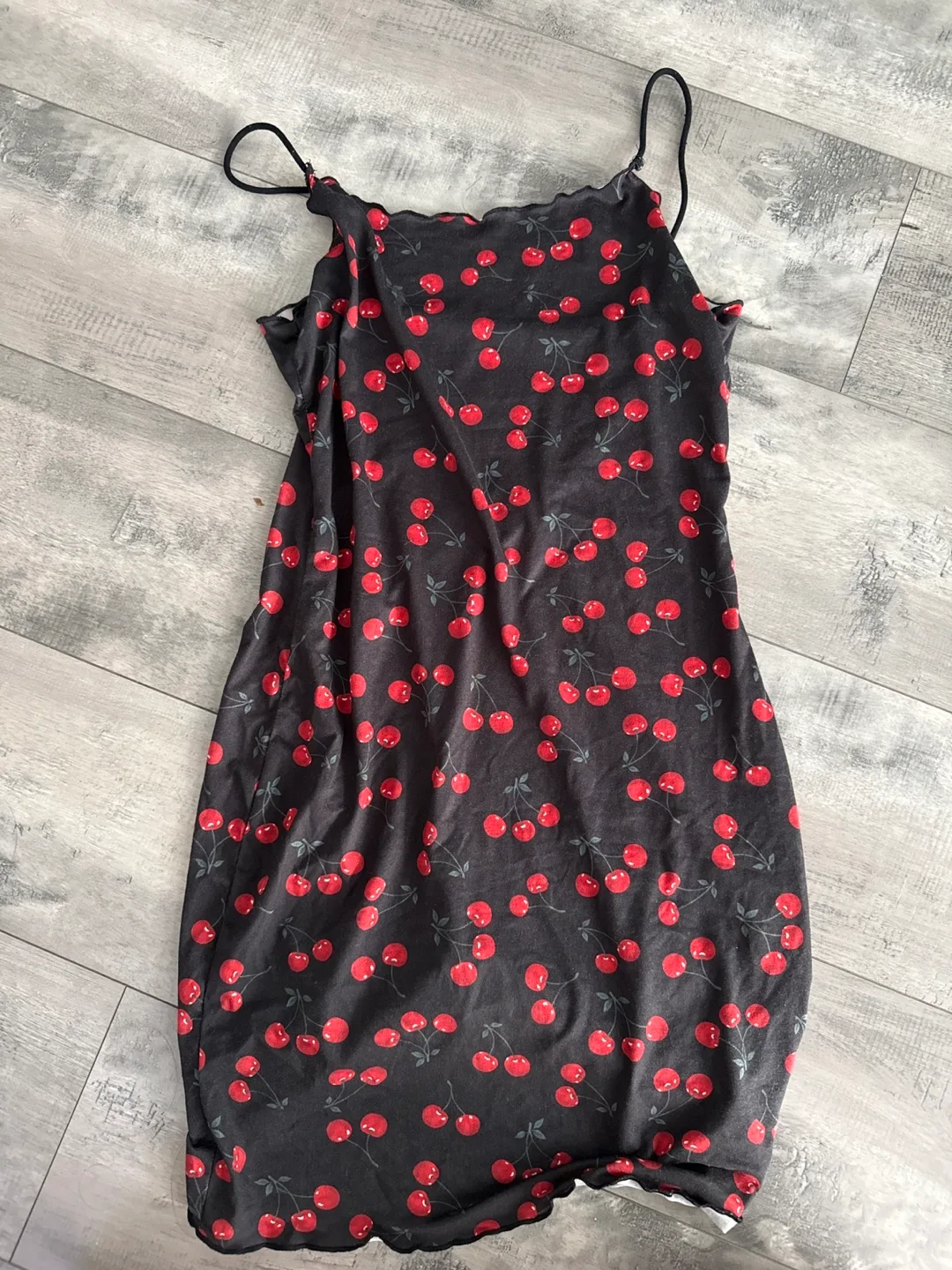 Cute Cherry Print Mini Dress thumbnail