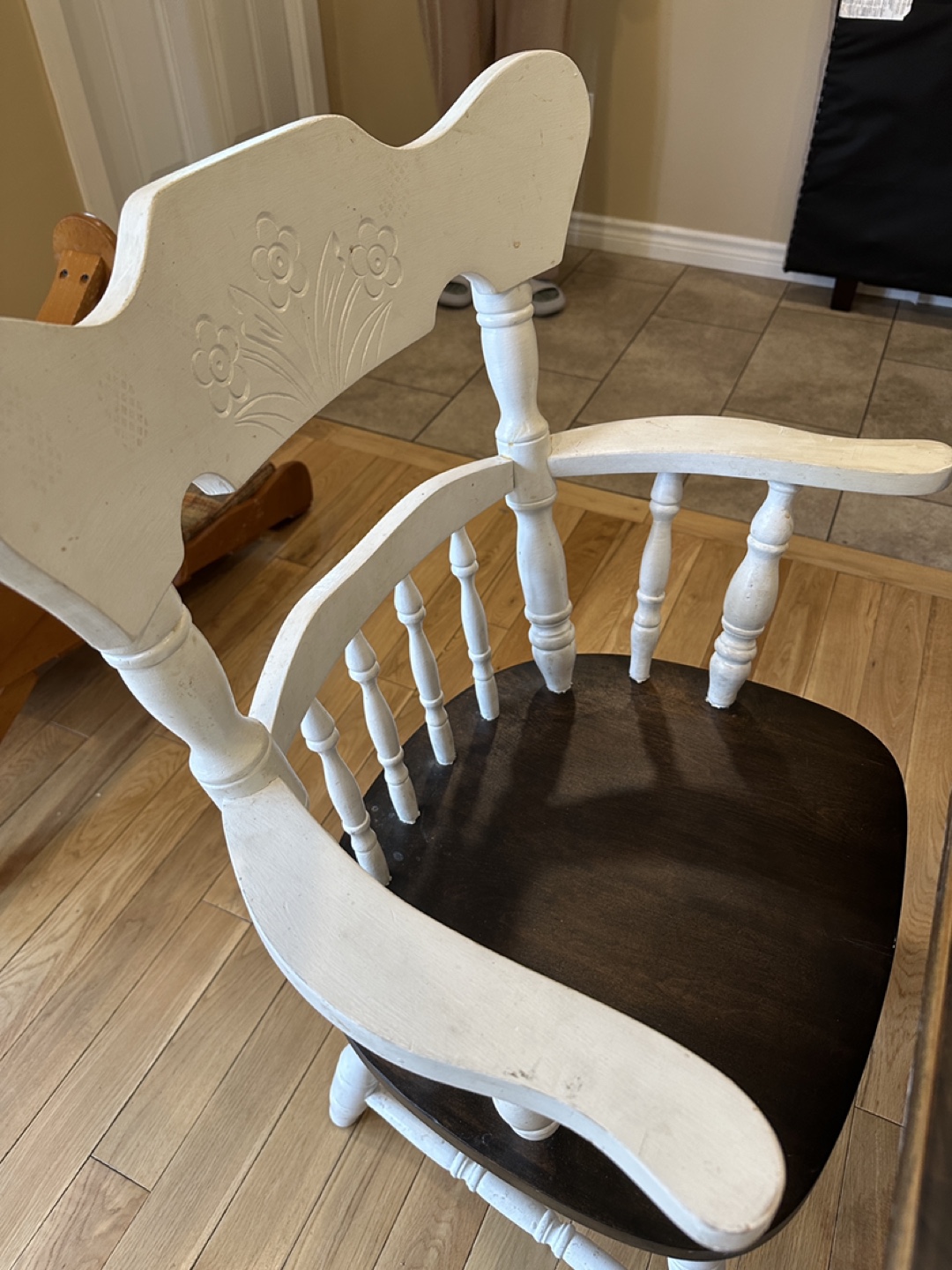 Two Tone Solid Wood Dining Table with 2 Chairs (CAN DELIVER) - photo 5