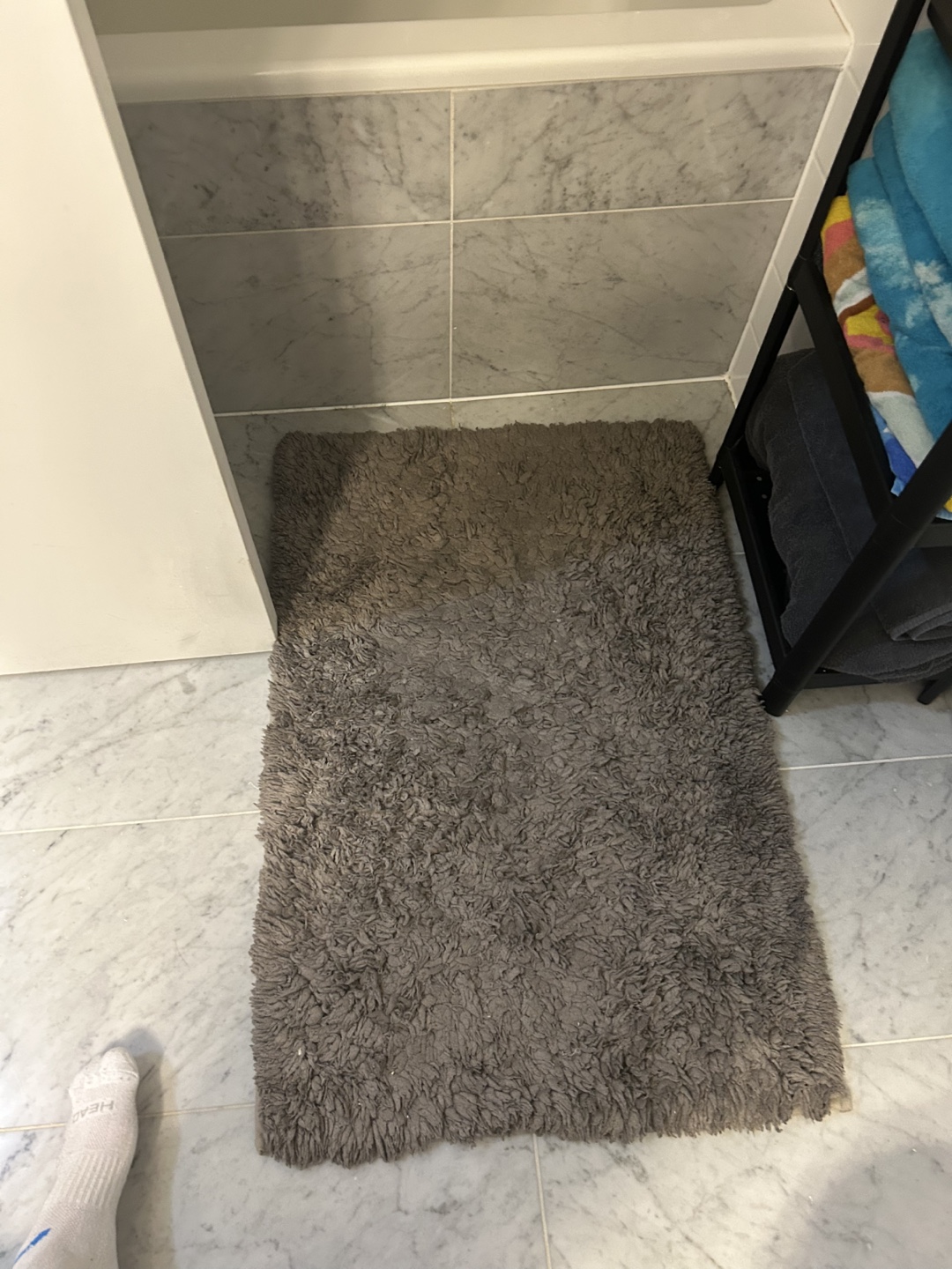 Fluffy Rugs (Off-White and Grey)