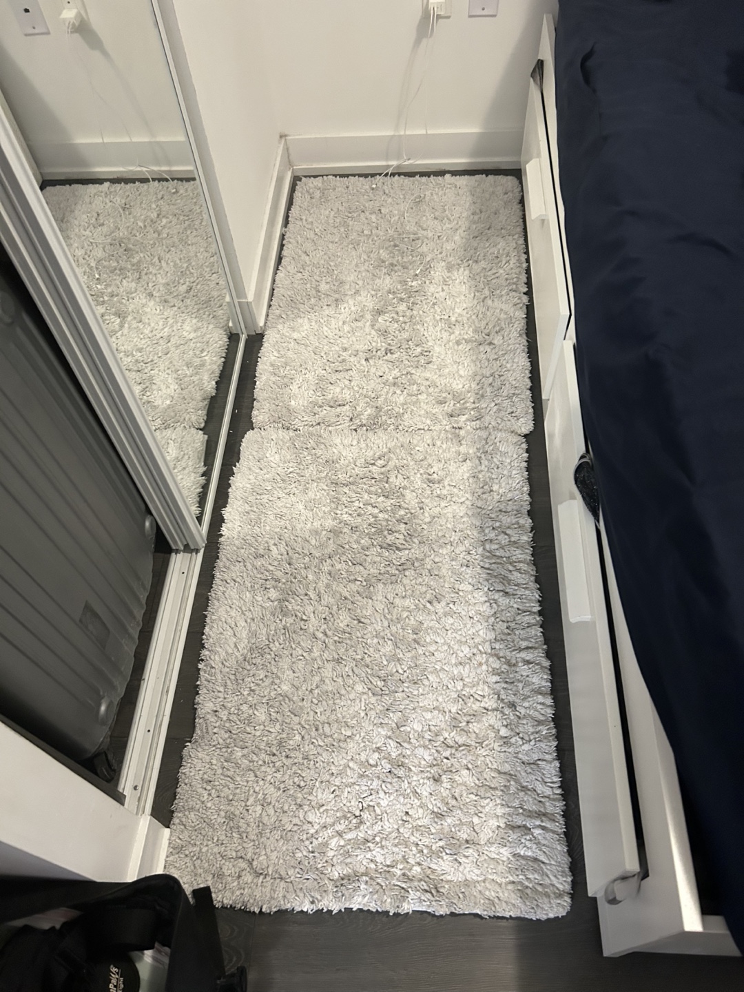 Fluffy Rugs (Off-White and Grey) - photo 2