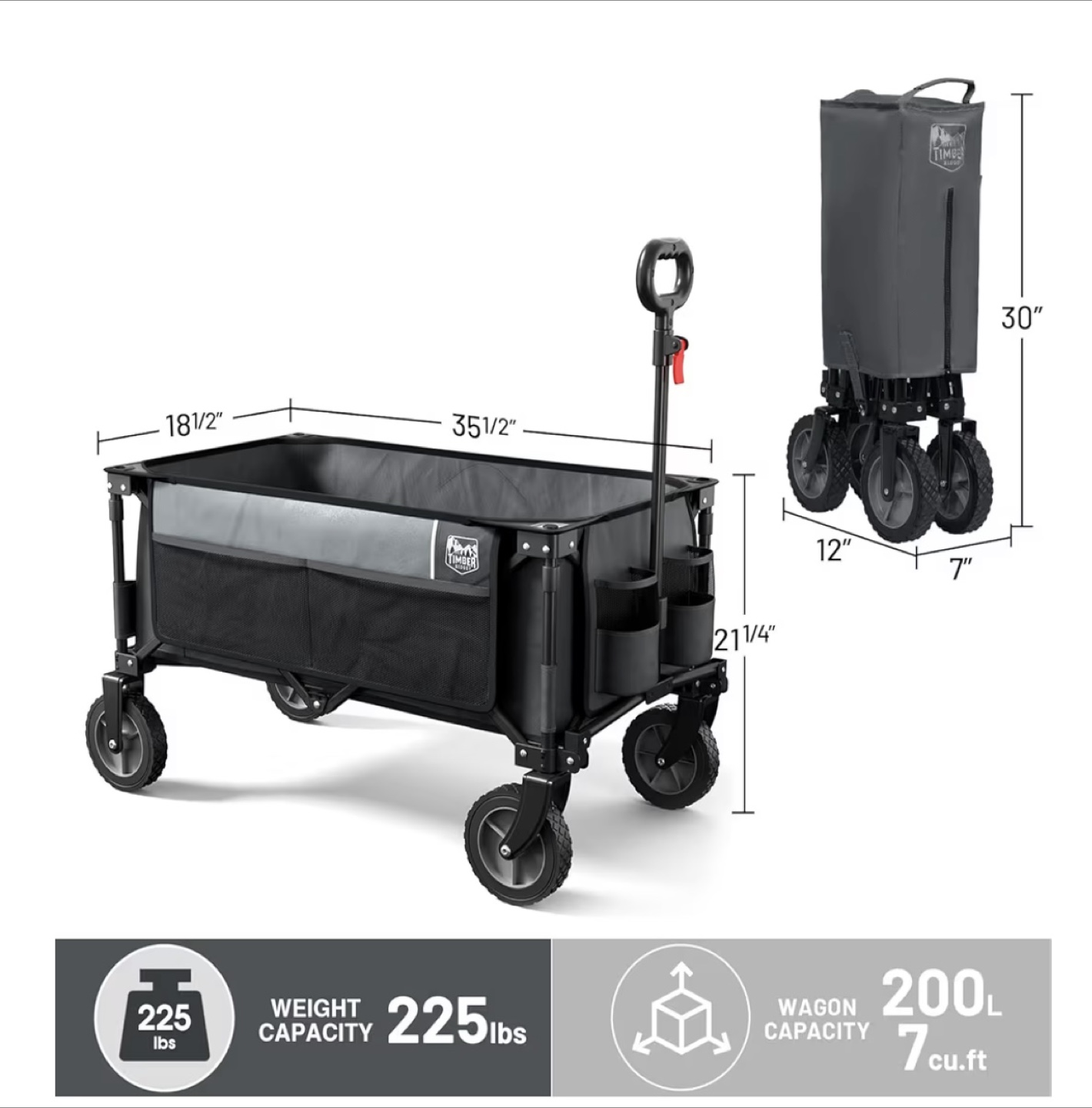 Timber Ridge Folding Outdoor Wagon - photo 4