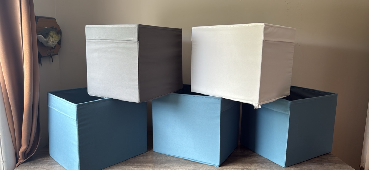 5 Fabric Storage Cubes