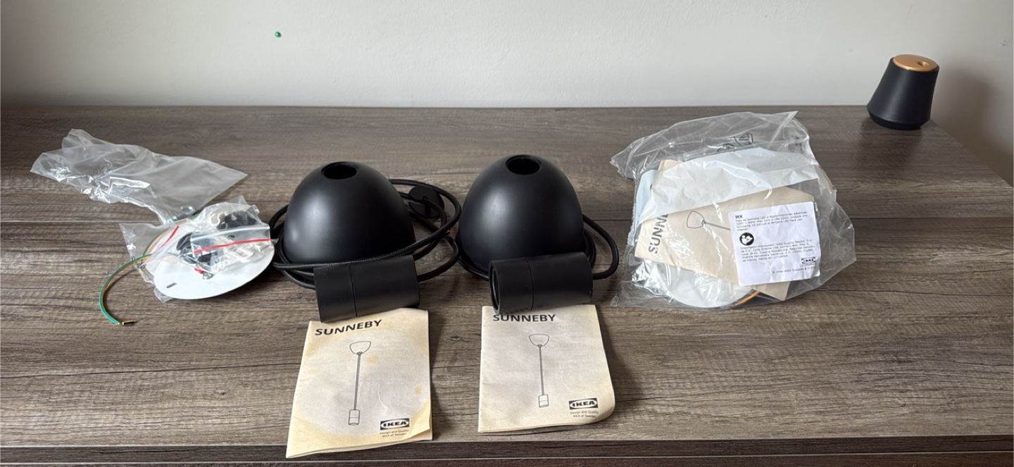 IKEA SUNNEBY Pendant Lamps - 3 Pack - New in Packaging