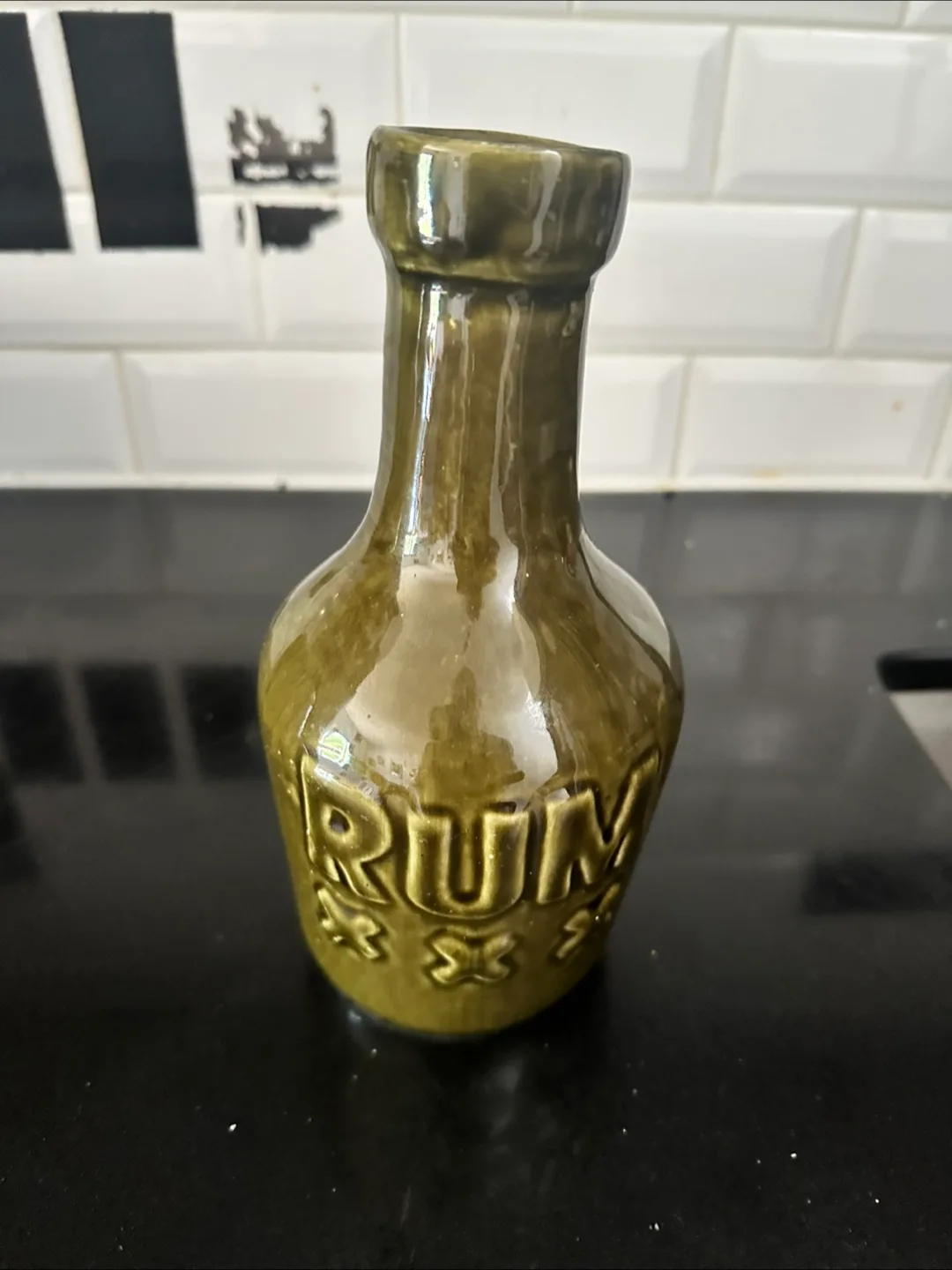 Vintage Ceramic Rum Bottle Planter thumbnail