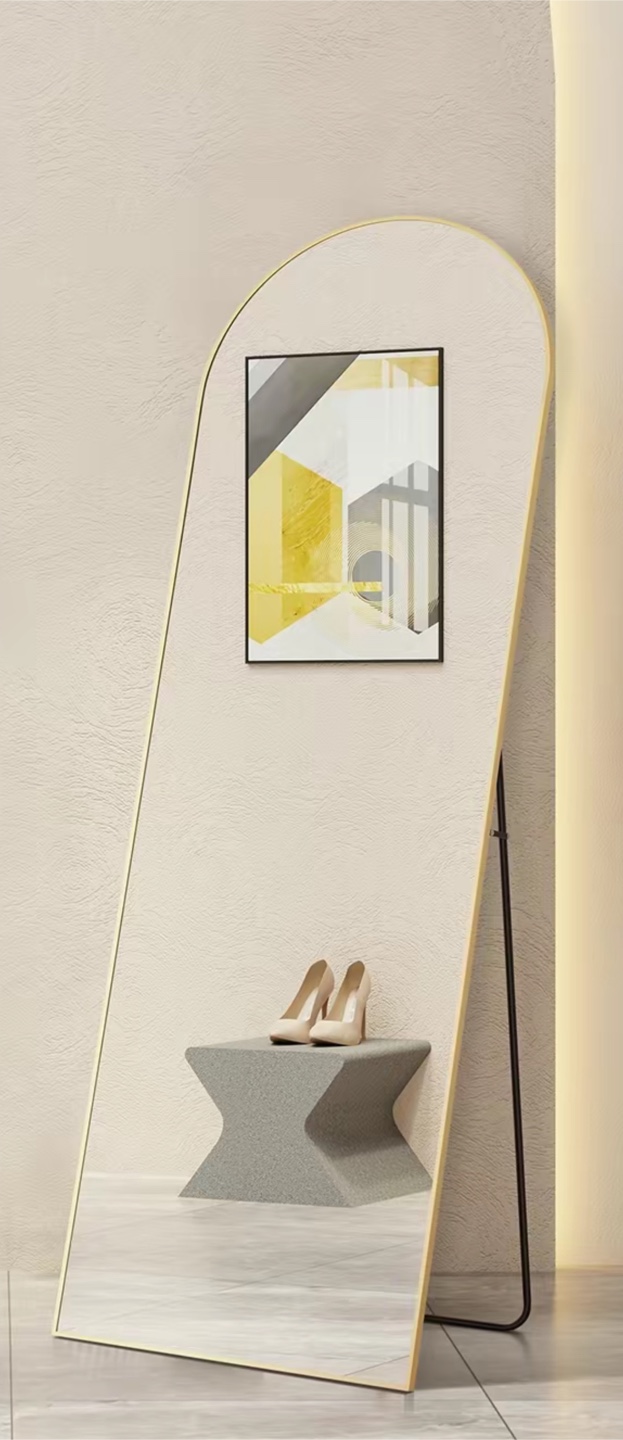 Full Length Arch Mirror Gold Frame - photo 2