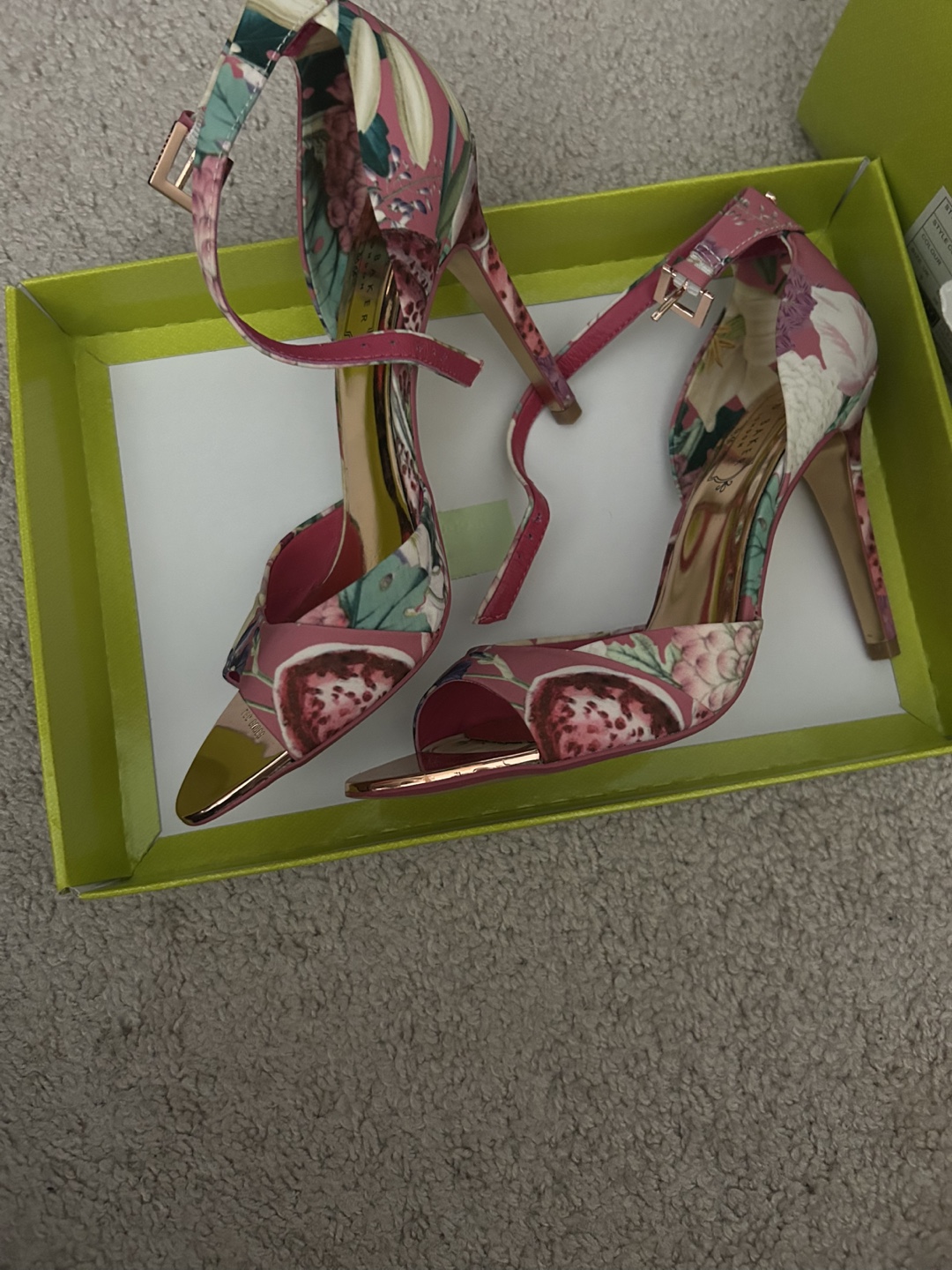 Ted Baker London Floral Print Heels