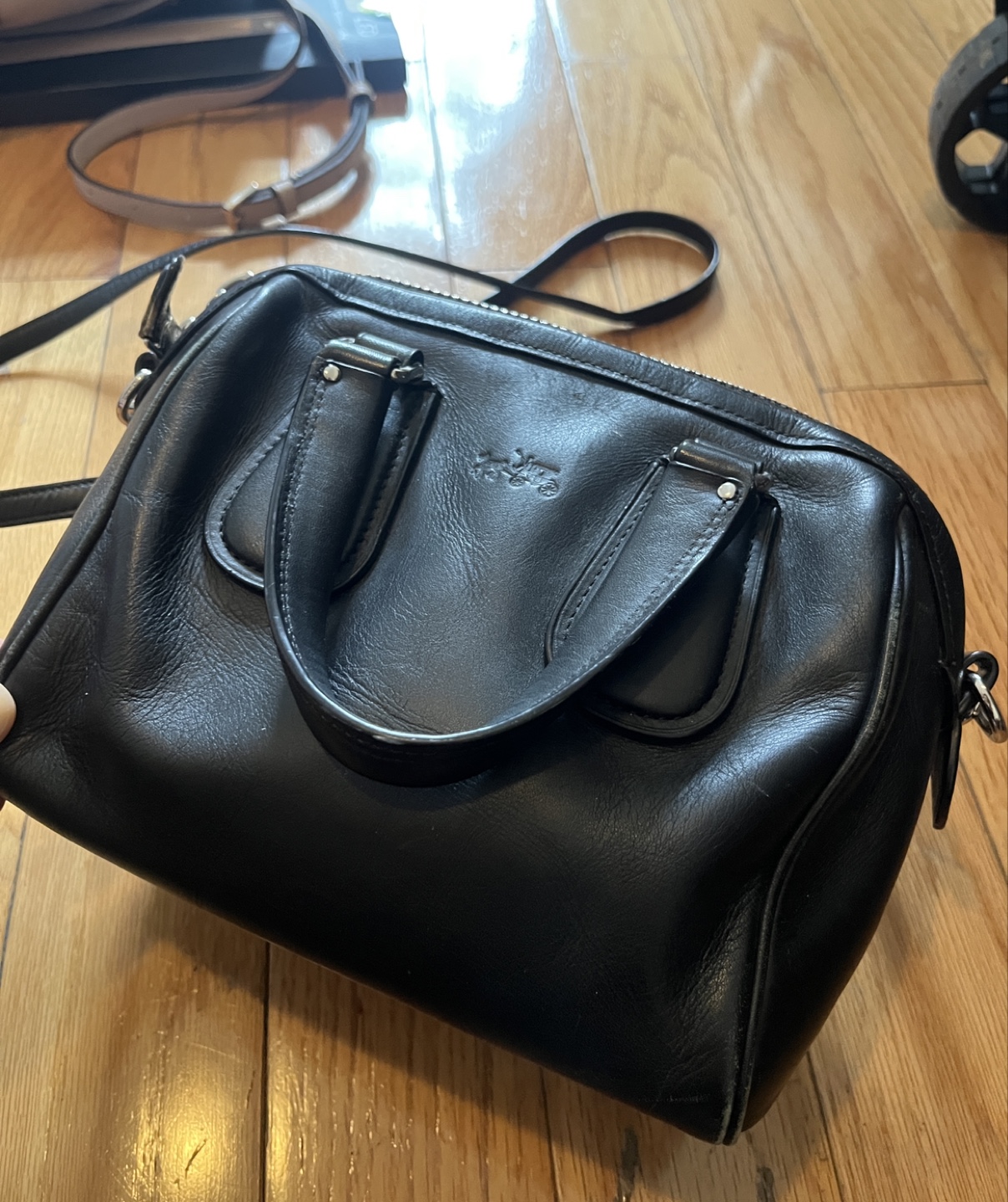 Coach Black Leather Mini Satchel - photo 2