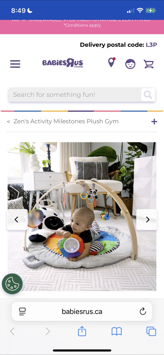 Zen's Activity Milestones Plush Gym - photo 3