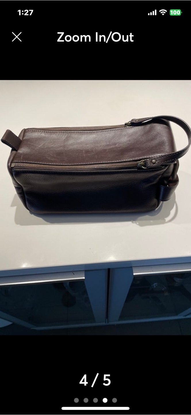 Brown Leather Travel Bag - photo 3