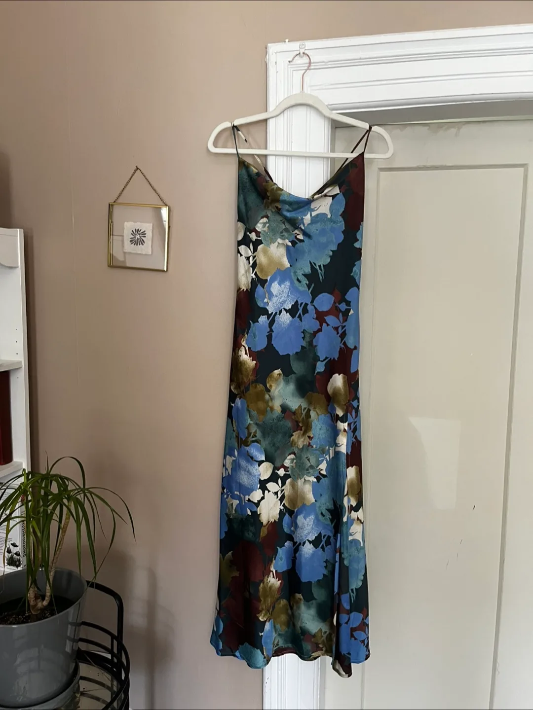 Floral midi slip dress thumbnail