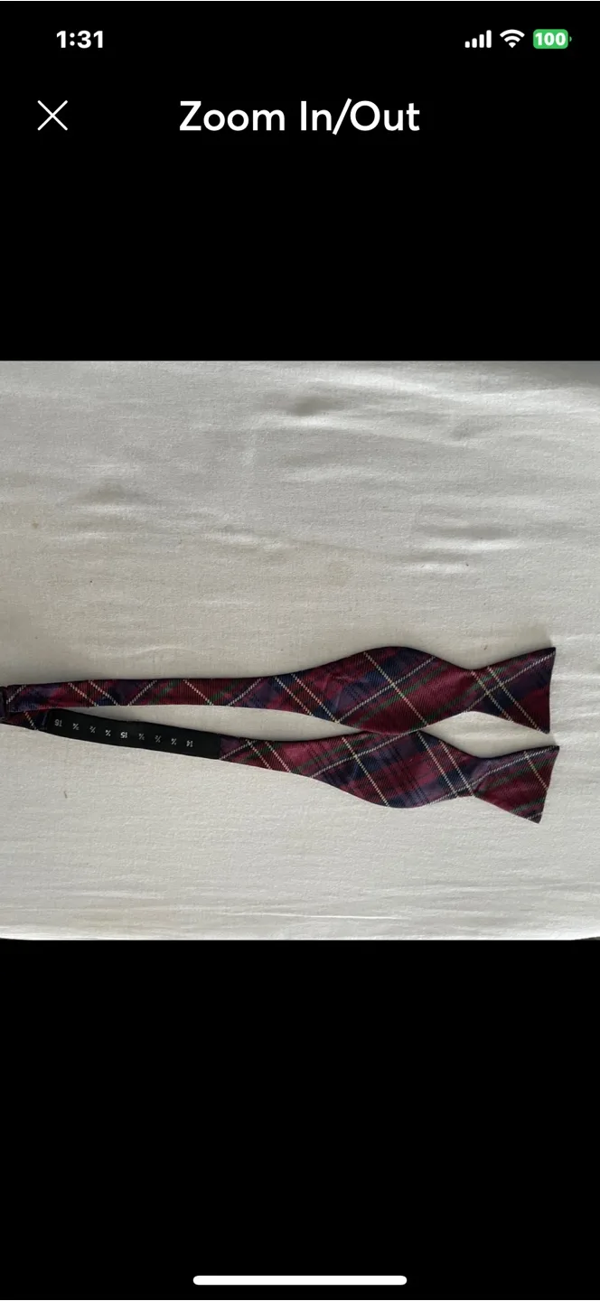 Men's Plaid Bow Tie thumbnail