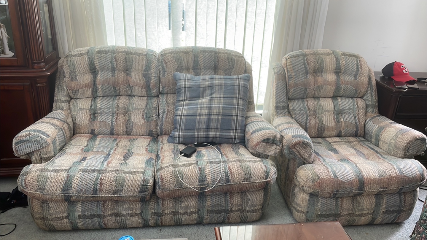 Love seat and Arm Chair