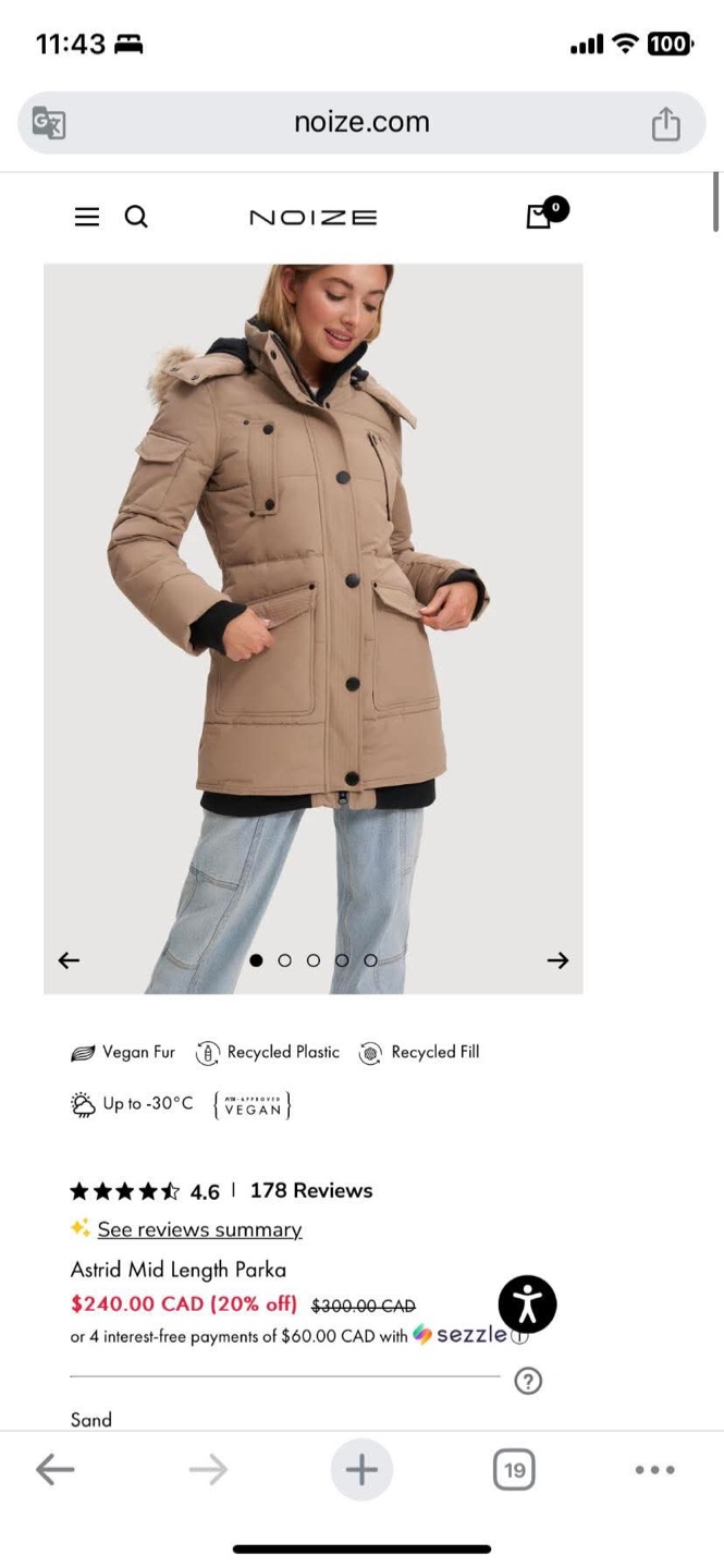 Noize winter jacket- size L - photo 4