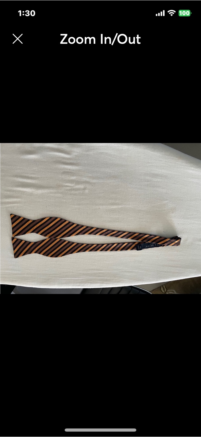Brown and Gold Striped