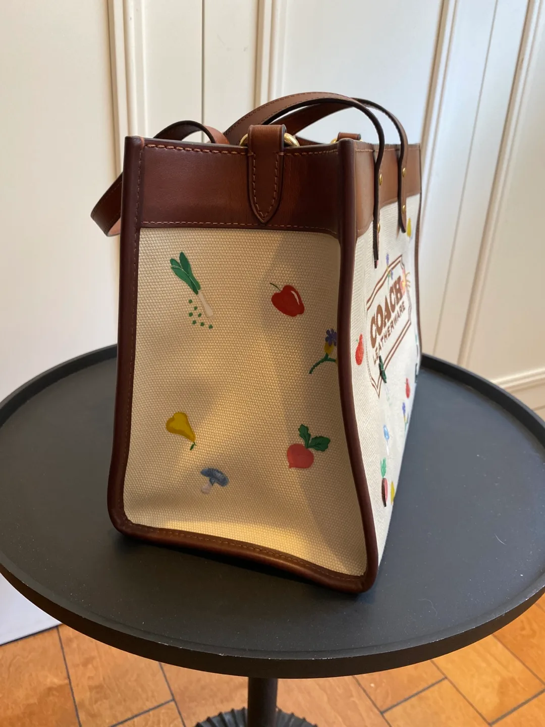 Coach Leatherware Tote Bag -  Floral & Produce Print image indicator(4)