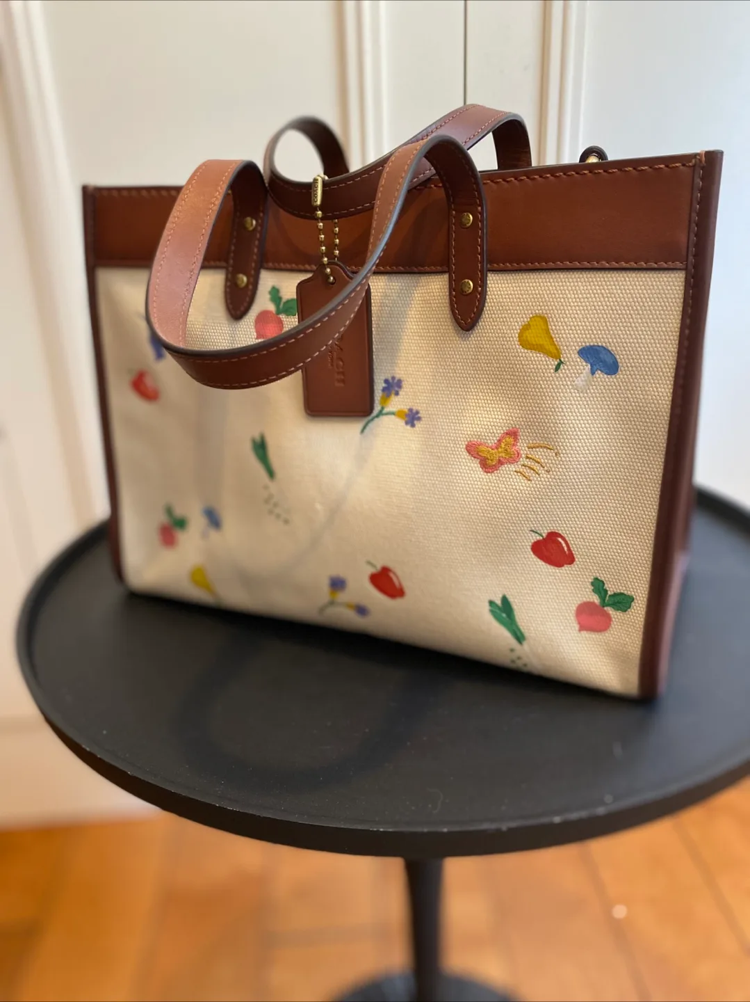 Coach Leatherware Tote Bag -  Floral & Produce Print image indicator(2)
