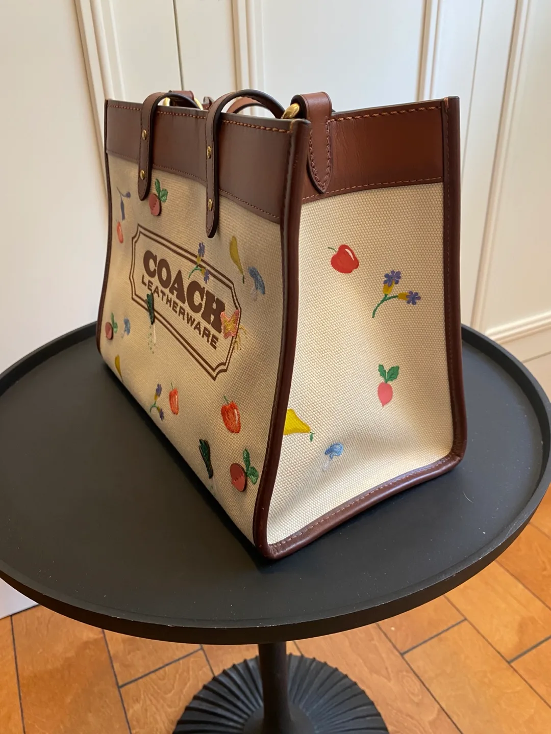 Coach Leatherware Tote Bag -  Floral & Produce Print image indicator(3)