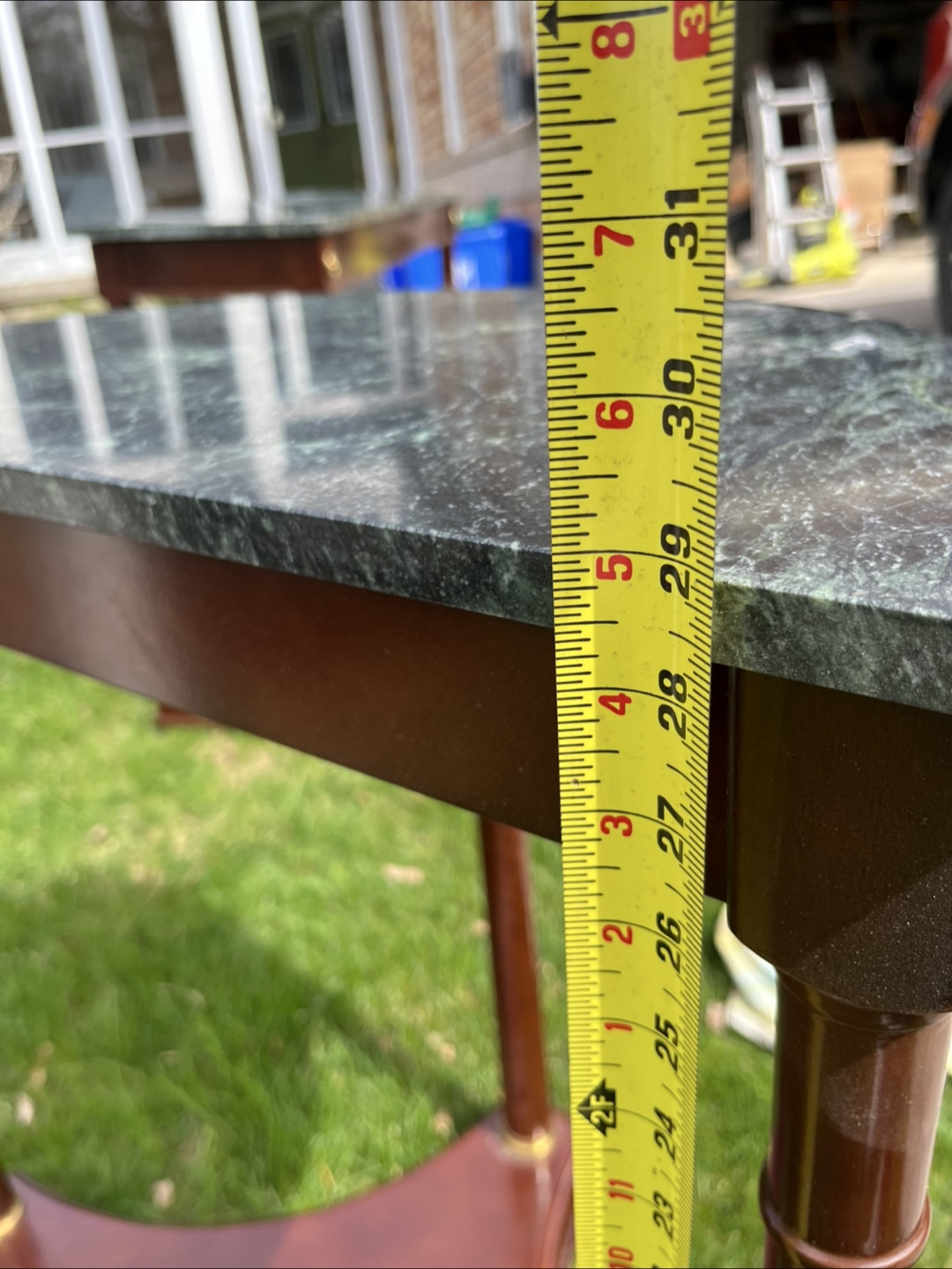 Marble-Top Half-Moon entrance TAble - photo 4