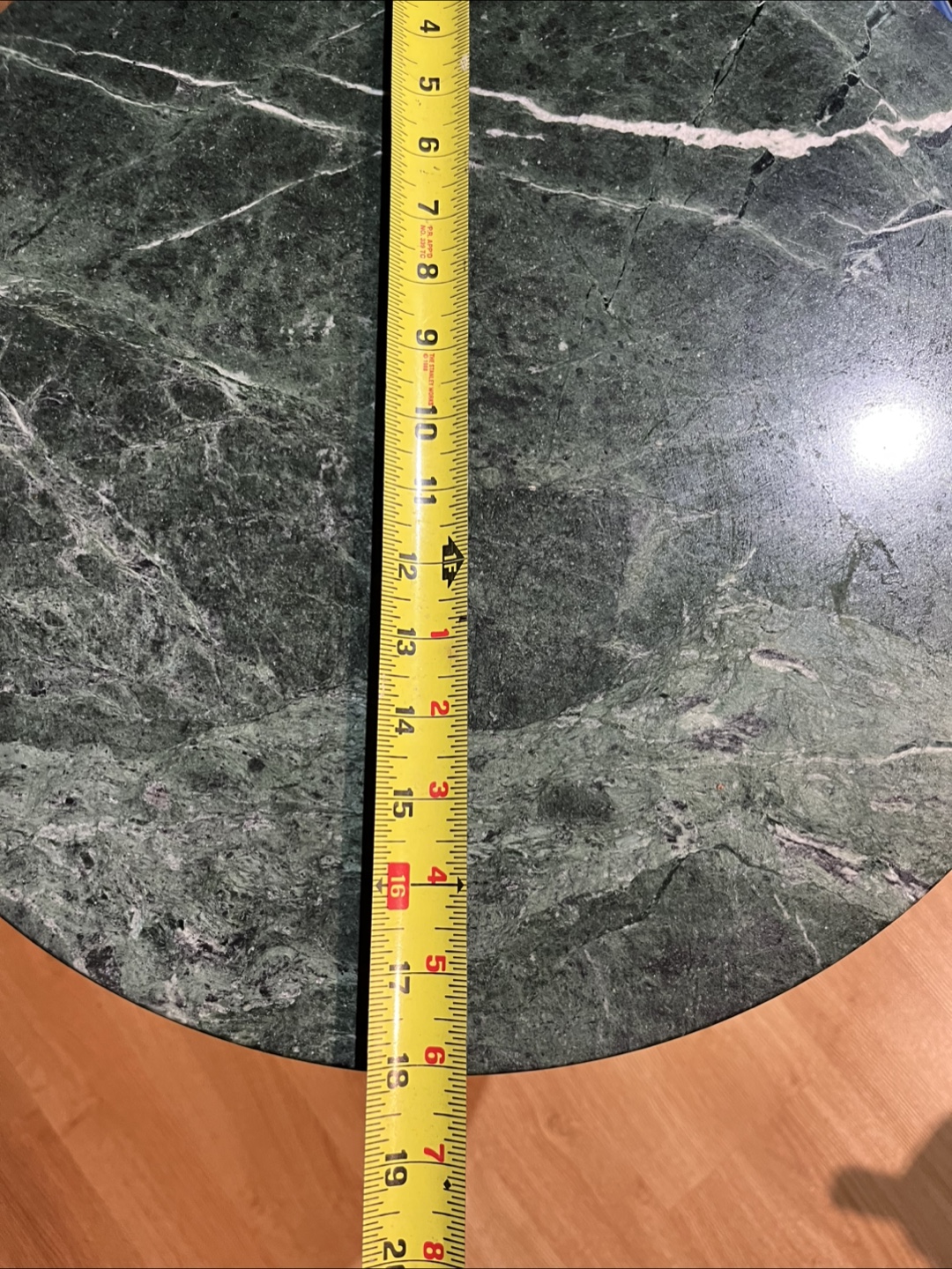 Green Marble Top End Table - photo 3