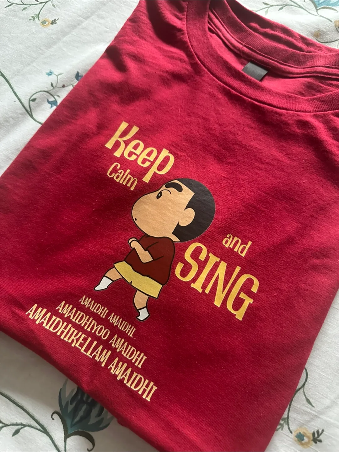 Shin Chan "Keep Calm and Sing" T-Shirt thumbnail