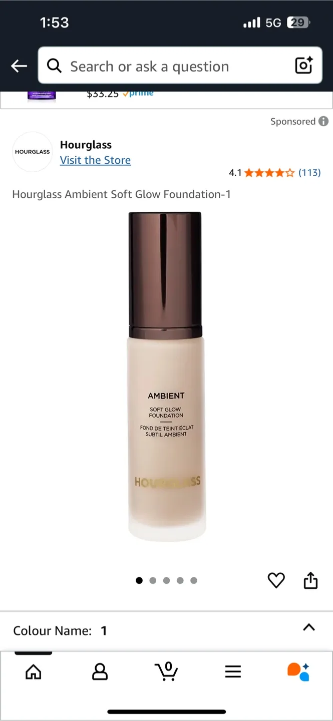 Hourglass Ambient Soft Glow Foundation - Shade 1 image indicator(6)