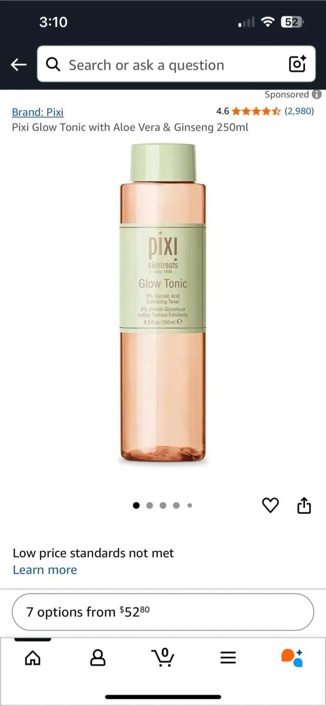 Pixi Glow Tonic 250ml Exfoliating Toner image indicator(2)