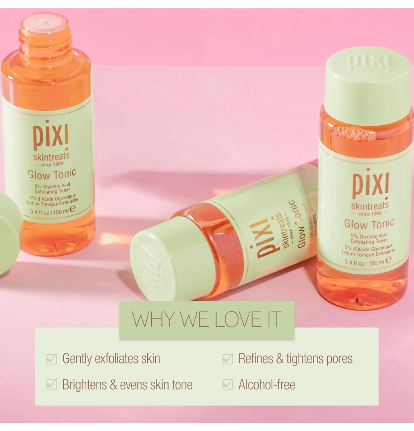 Pixi Glow Tonic 250ml Exfoliating Toner image indicator(4)