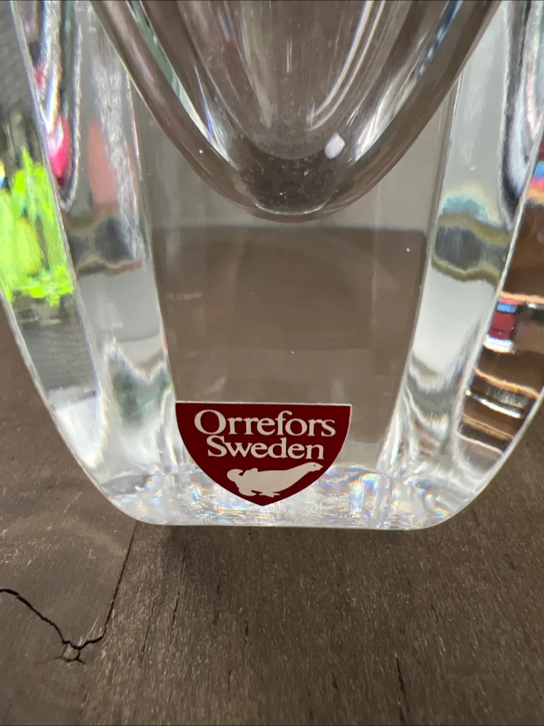 Orrefors Sweden Crystal Vase image indicator(3)