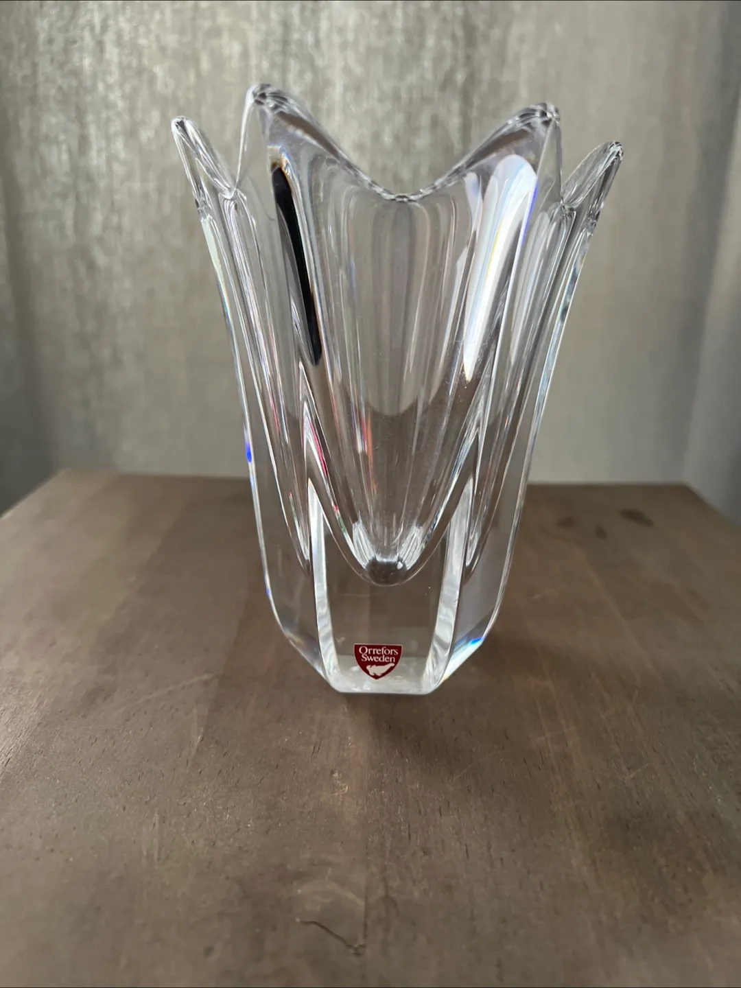 Orrefors Sweden Crystal Vase