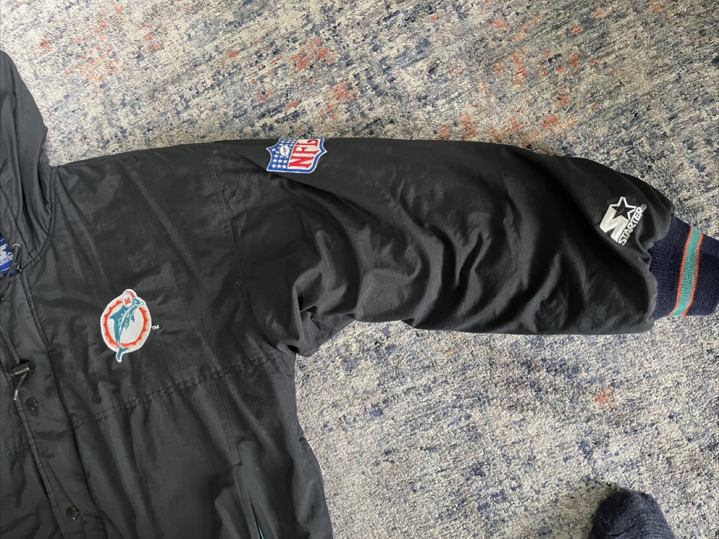 Vintage Starter Miami Dolphins Hooded Puffer Jacket - photo 3