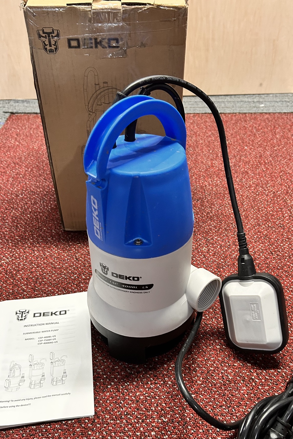 DEKO Submersible Water Pump - CSP-400BL-US