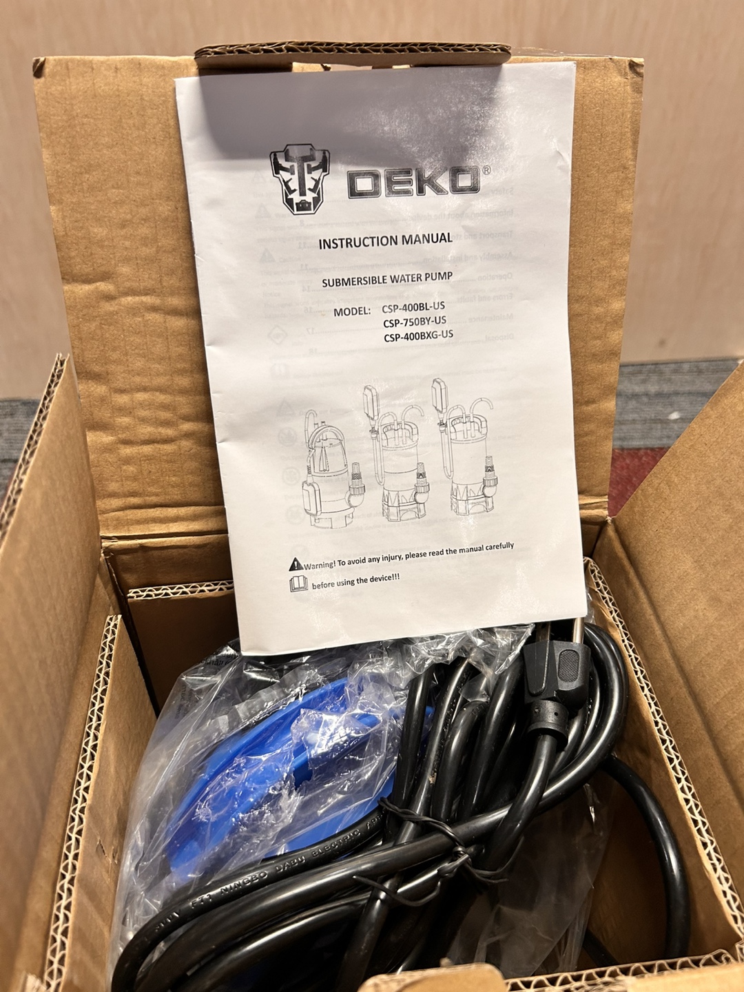 DEKO Submersible Water Pump - CSP-400BL-US - photo 2