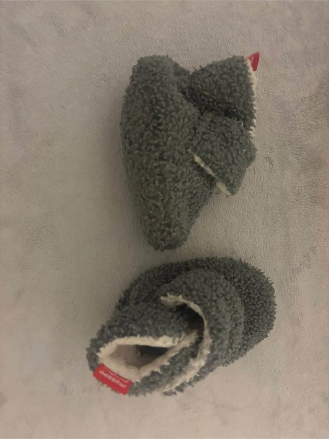 Cozy Grey Baby Booties image indicator(2)