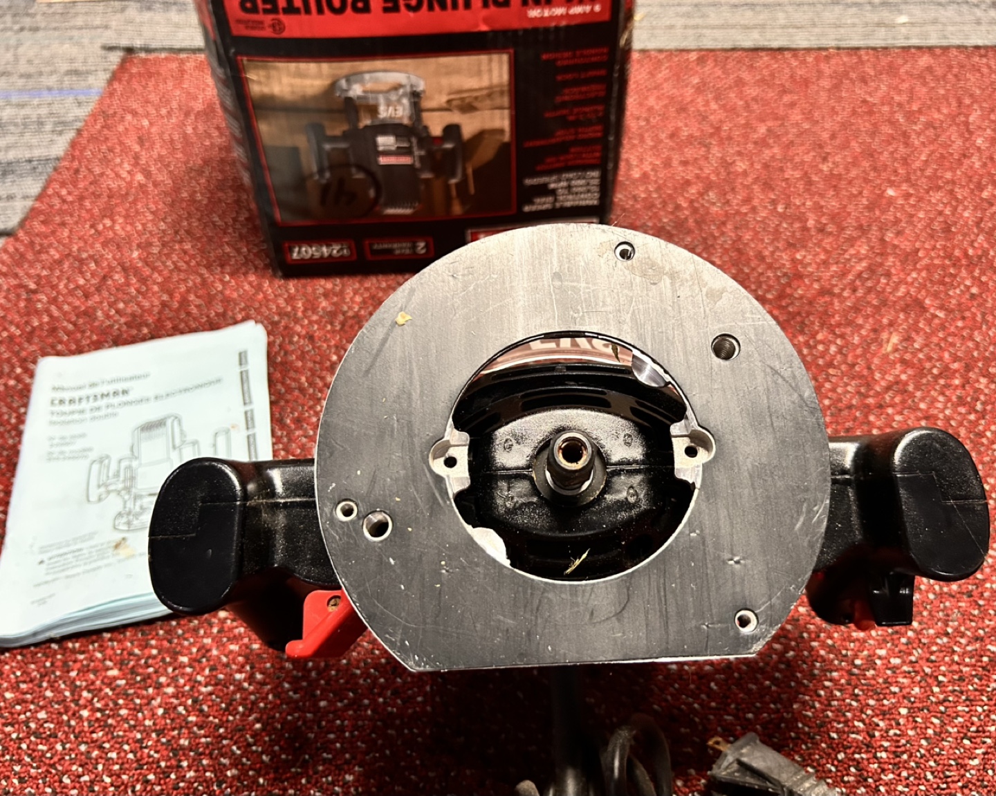Craftsman 1/4-Inch Plunge Router, 9 Amp Motor, Model 924507 - photo 5
