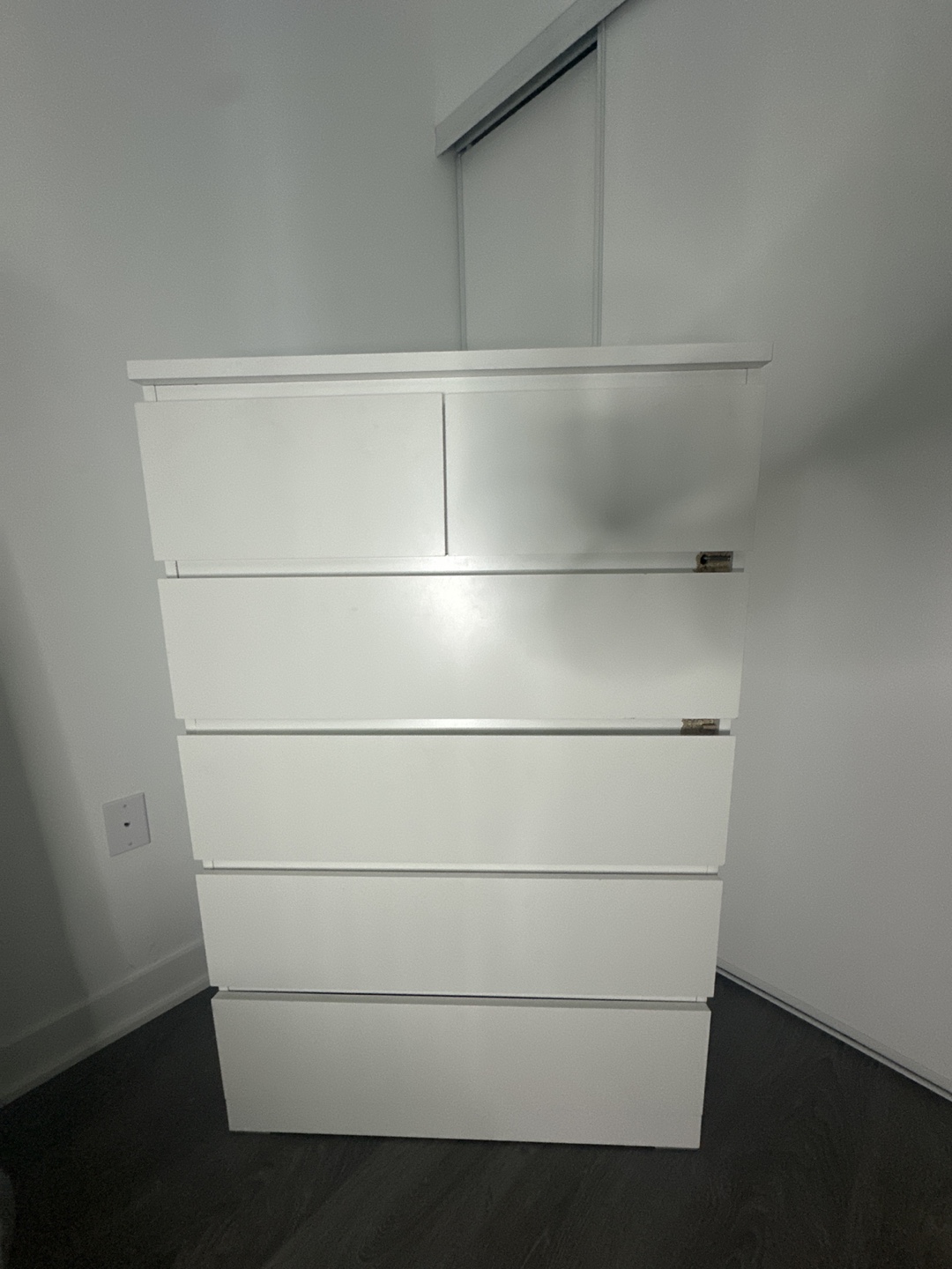 IKEA MALM 6-Drawer Chest - White