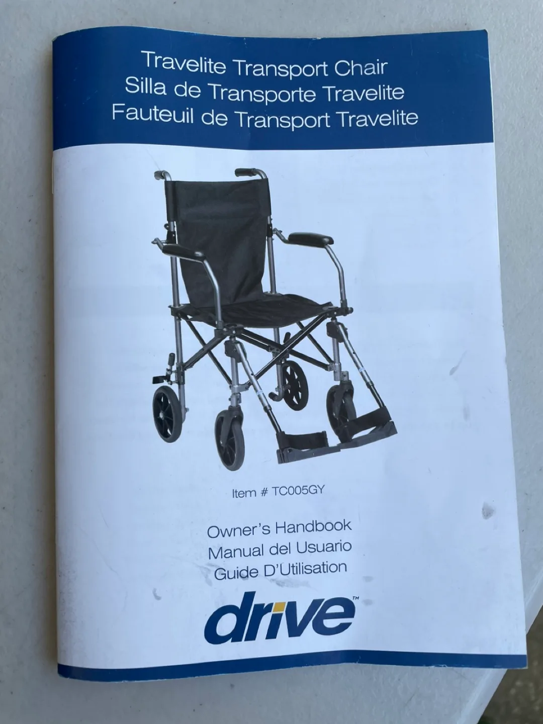 Drive Medical Travelite Transport Chair In A Bag, 18" image indicator(6)