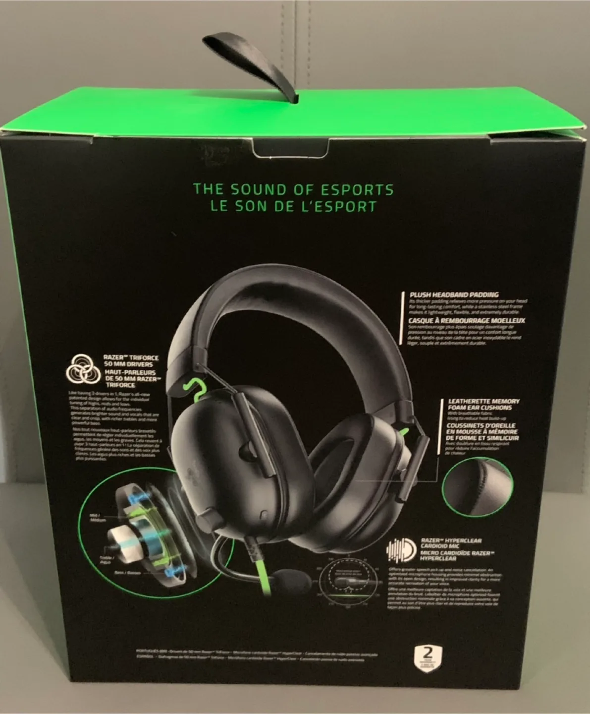 Razer BlackShark V2 X Gaming Headset used condition thumbnail