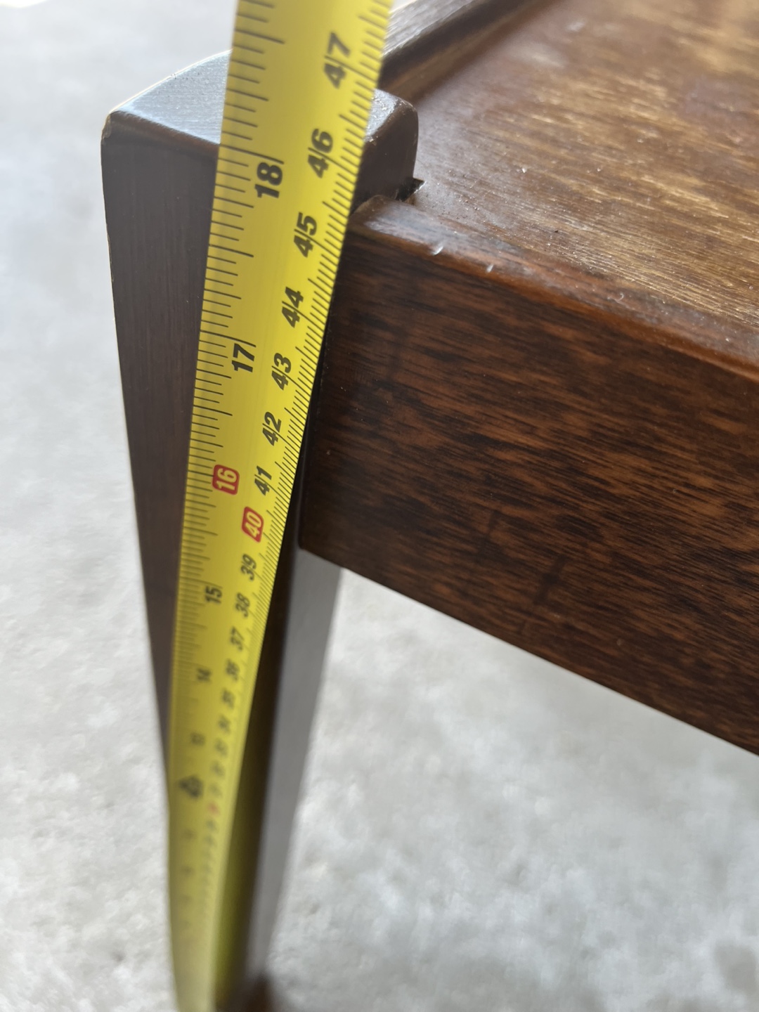 Small Dark Brown Wooden Table - photo 4