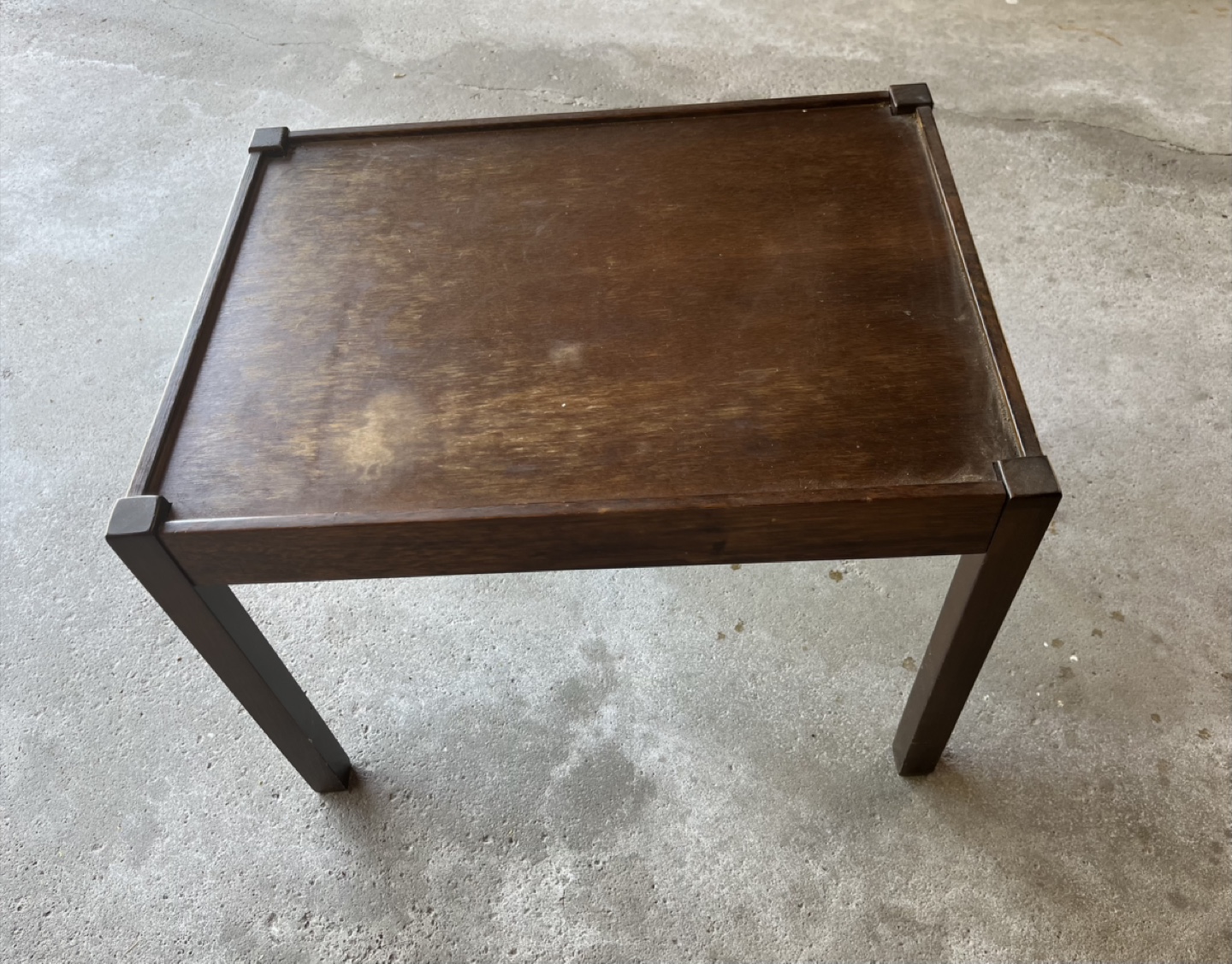 Small Dark Brown Wooden Table