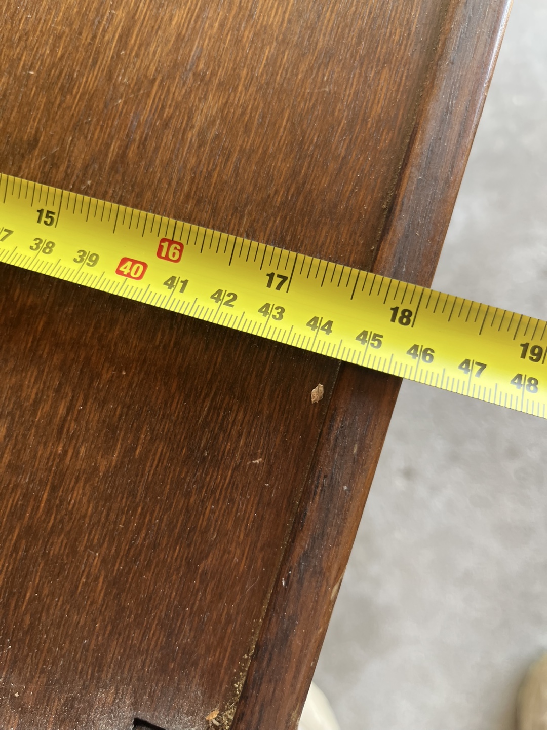 Small Dark Brown Wooden Table - photo 3