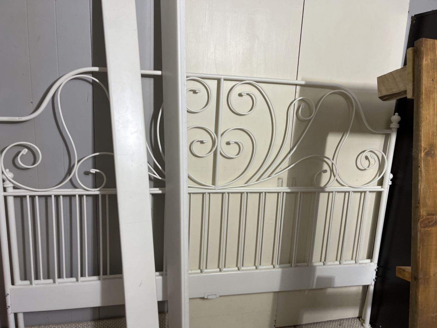 White Metal Bed Frame