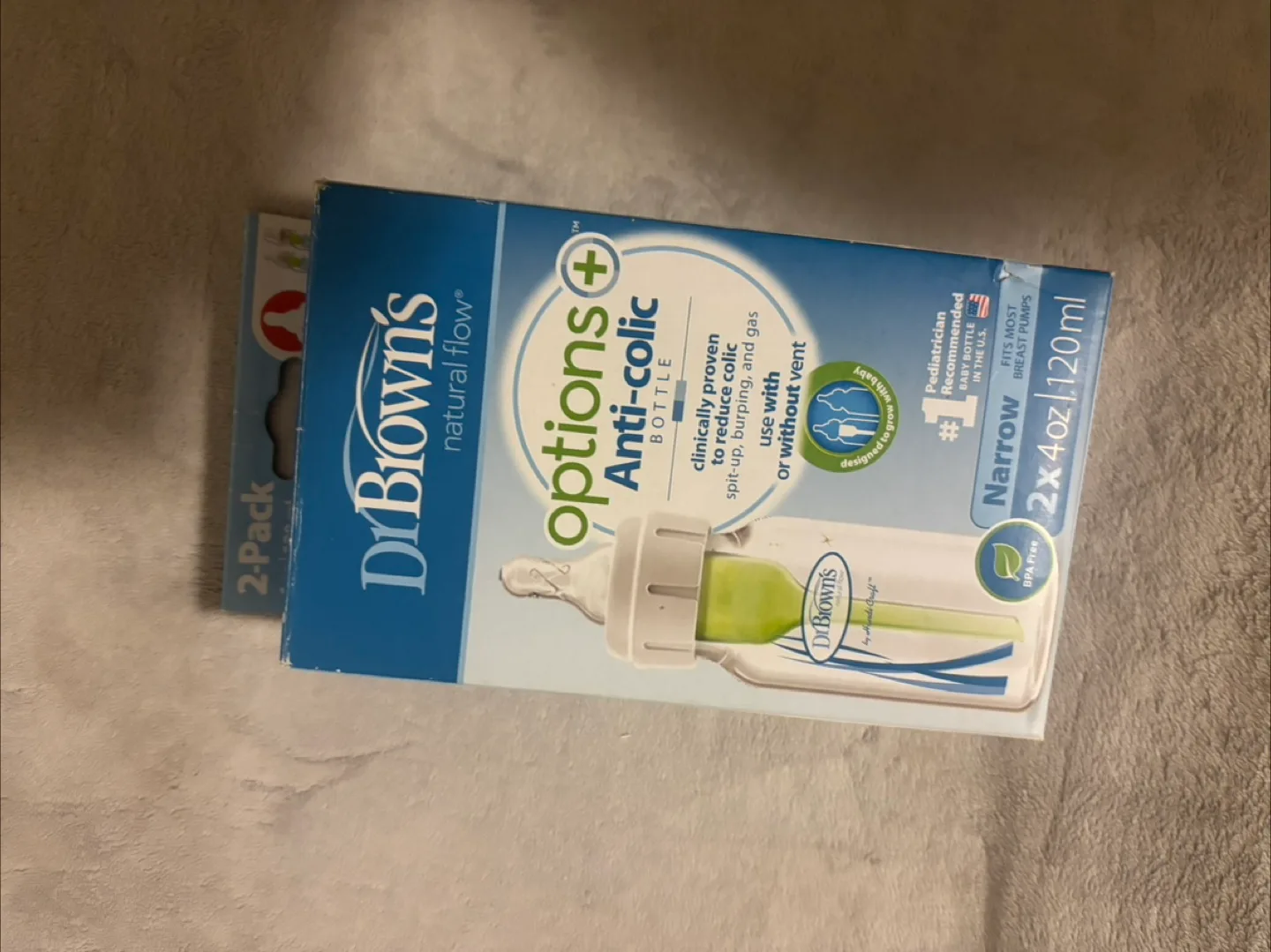 Dr Brown's Options+ Anti-Colic Baby Bottles - 2 Pack image indicator(2)