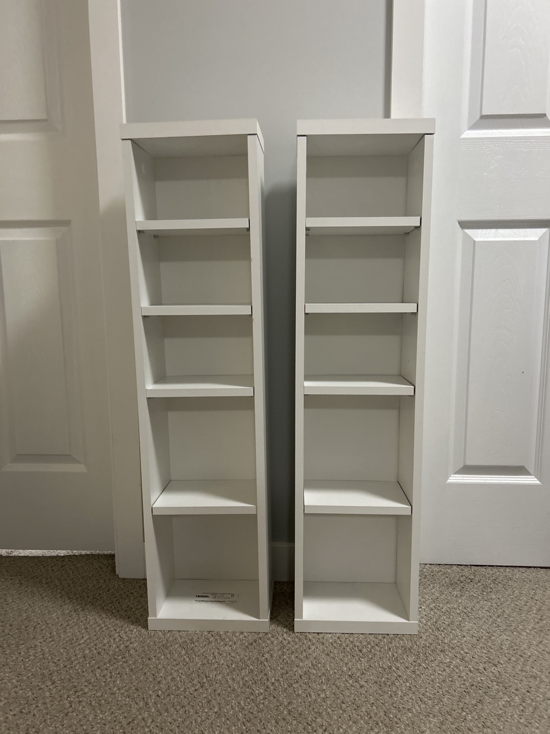 Pair of White Bookcases