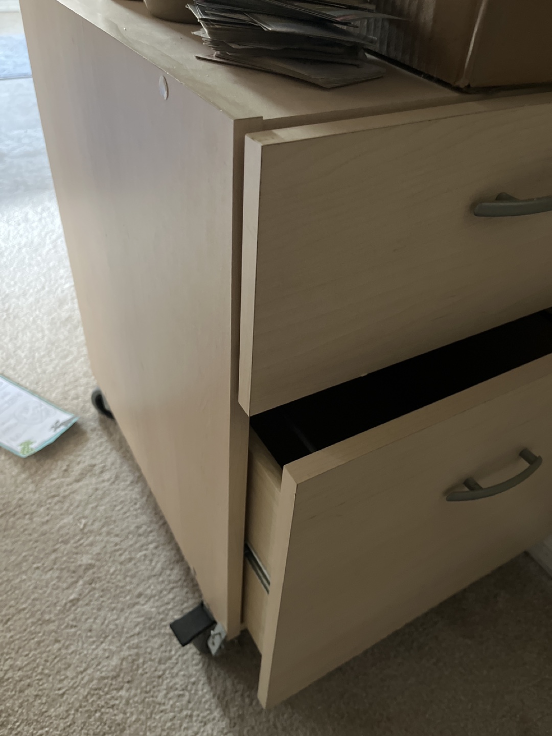 Two-Drawer Mobile Filing Cabinet