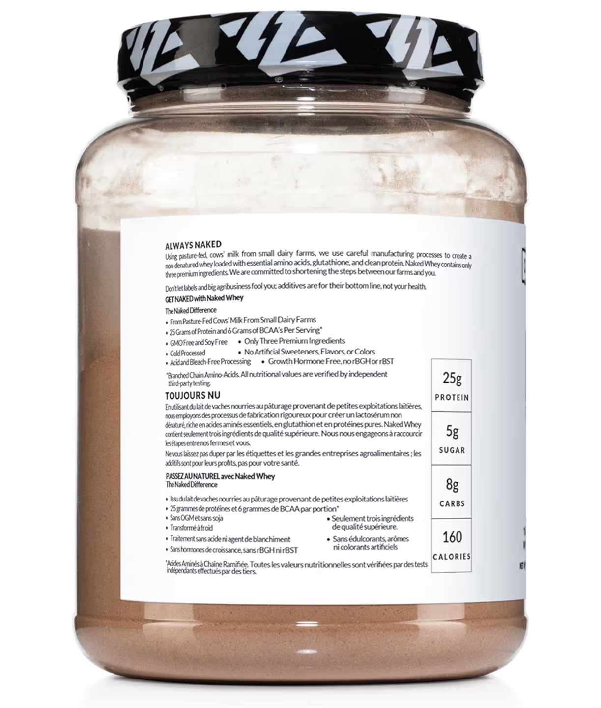 Naked Whey Chocolate Protein Powder - 2 lbs - photo 3