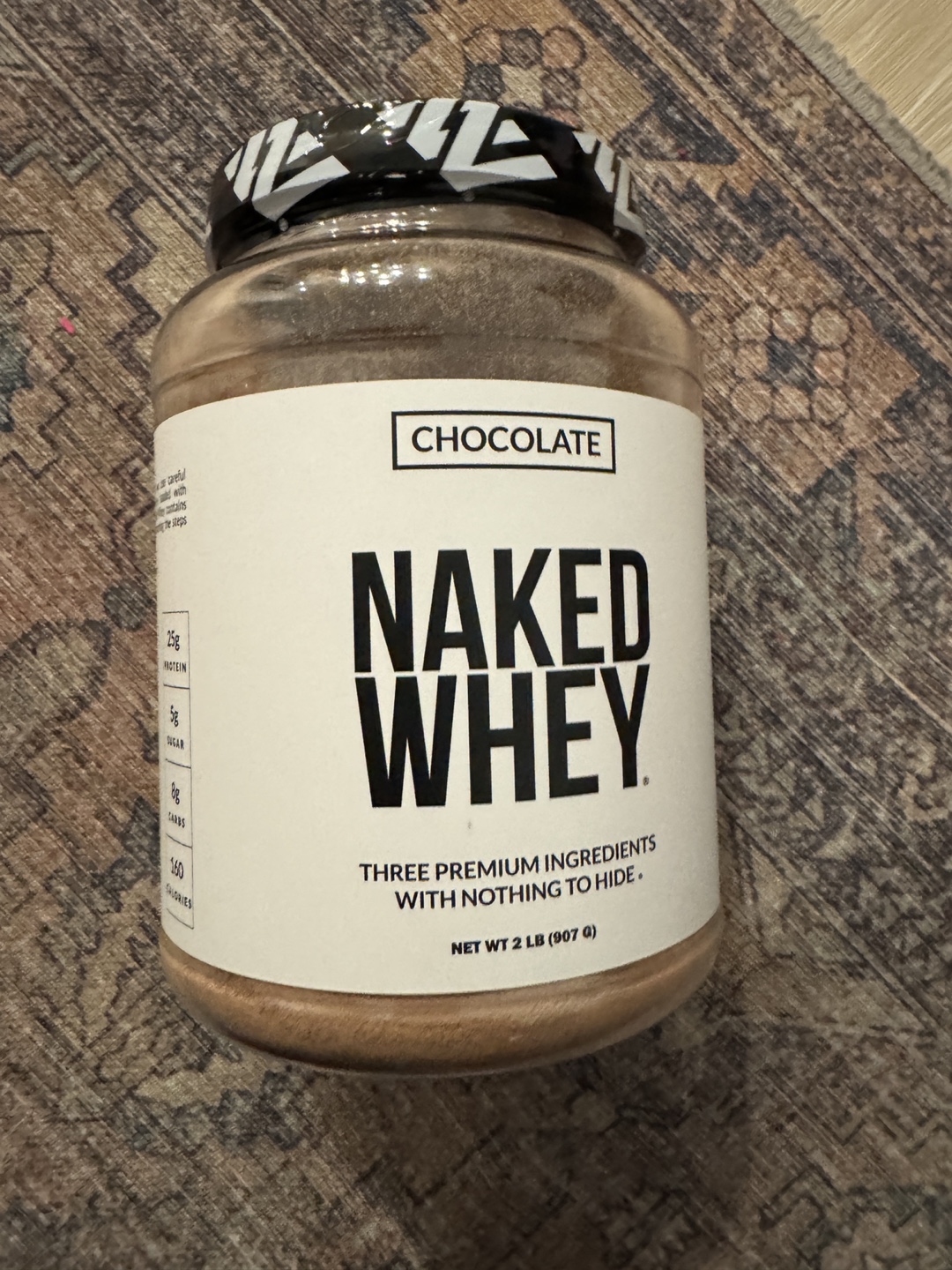 Naked Whey Chocolate Protein Powder - 2 lbs - photo 2