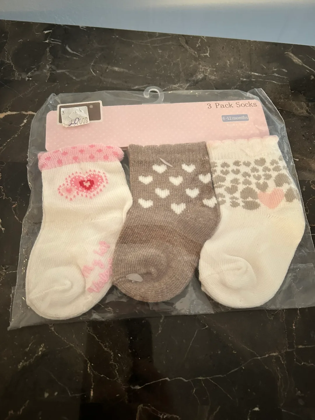 The Little'st Baby Girl Bib & 3-Pack Socks Set thumbnail