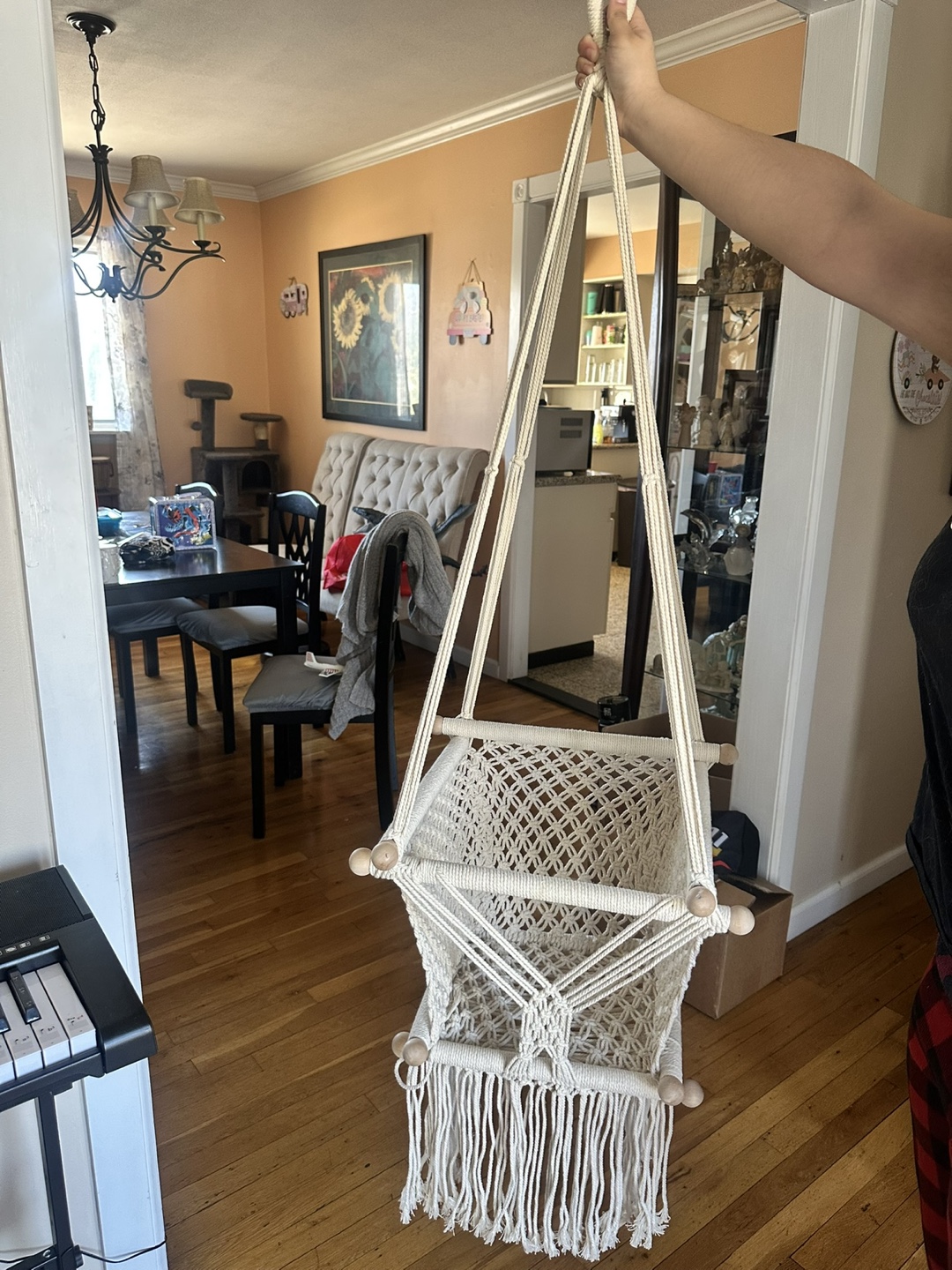Bohemian Macrame Baby Swing