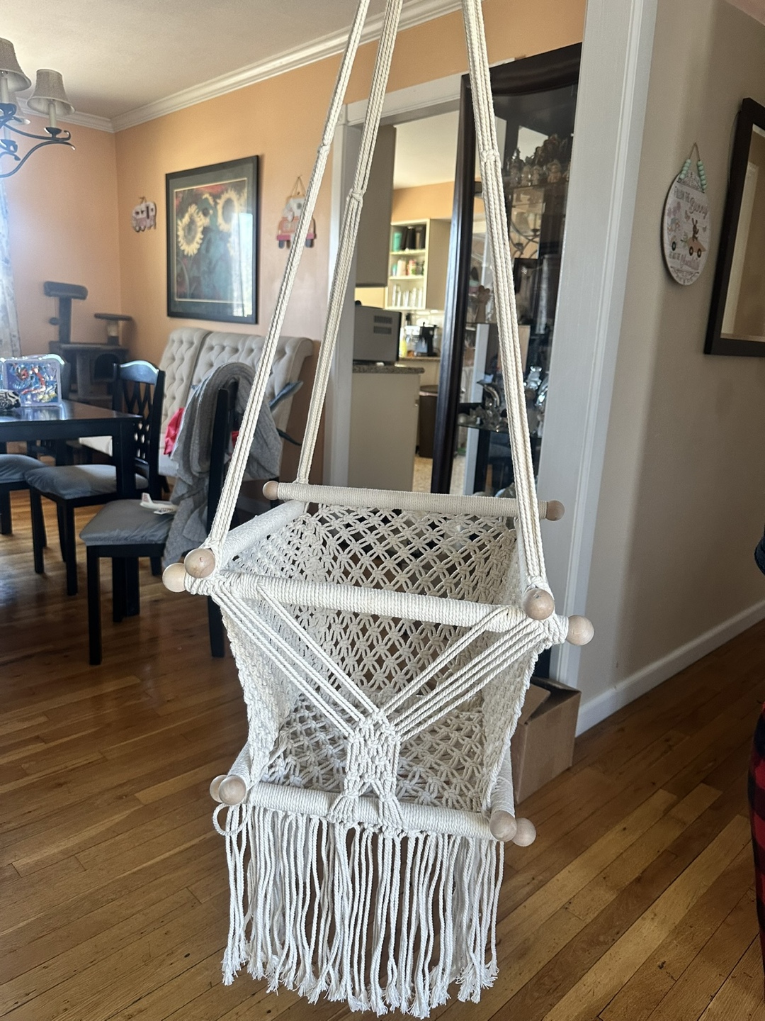 Bohemian Macrame Baby Swing - photo 2