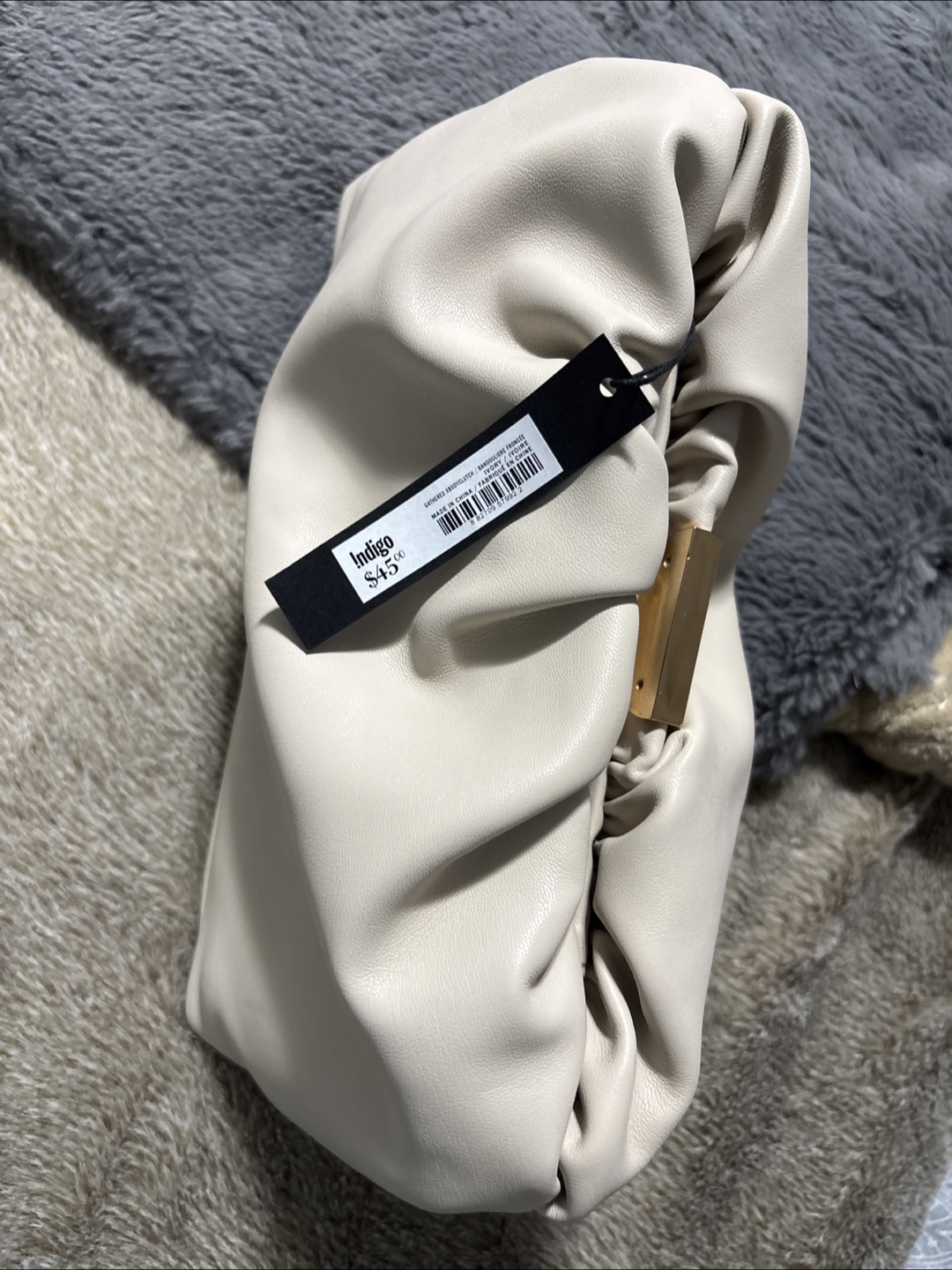 Indigo  Cream-Coloured  Clutch - photo 3